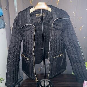 Michael Kors Thick Black Puffer Jacket